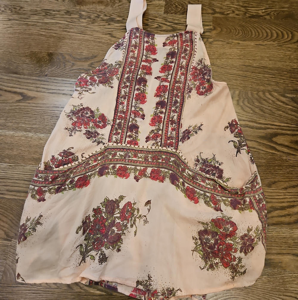Free People Paradise Song Floral Tunic Dress in Antique Combo Size XS